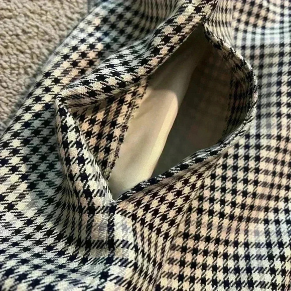 Calvin Klein vintage plaid wool silk skirt women’s size 8 - Picture 7 of 9